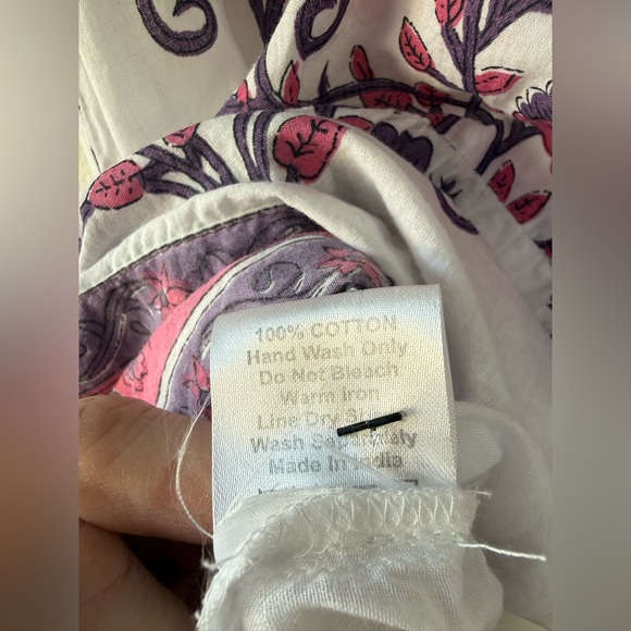 Victoria Dunn Lillie Mini Dress in Camelia Block Floral Print Purple Pink XS - Picture 10 of 12